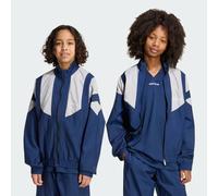 OVERSIZED BLOCKED WOVEN TRACK TOP