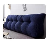 Oversized Body Pillow with Headboard Design for Bed Sofa Couch Navy Blue Lumbar Pillows for Back Support Extra Large Throw Cushion with Backrest and Bolster 80cm