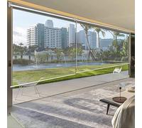 Oversized C Outdoor Roller es - Custom HD Transparent Blinds for Patio, Balcony & Gazebo, Rainproof Roll-Up ains, 80-210cm Width, Weather-Resistant Privacy Solut