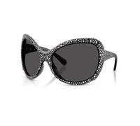 Swarovski SK6052 108787 Woman Sunglasses Injected Grey Grey Butterfly Normal