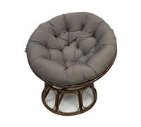 Oversized Chair Cushions for Patio - Thick Water-Resistant Round Outdoor Seat Cushions with Non-Slip Ties - Gray 67x48 in - Perfect for Comfort and Style