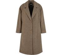 Oversized checkered coat for women Urban Classics Beige 3XL