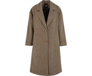 Oversized checkered coat for women Urban Classics Beige XL