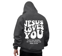 Oversized Christian Hoodies for Men Jesus Faith Shirt Inspirational Religious Graphic Hooded Sweatshirts Loose Casual Winter Warm Pullover Hoodie Long Sleeve Hoody Drawstring Work Jumper Tops