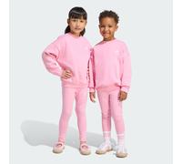 Adidas Originals Oversized Crew Leggings Set Pink 4-5 Years Boys,Girls