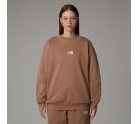 Oversized Crew Neck Sweatshirt Brown