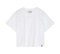 Oversized Crop Organic Cotton T-shirt White XS - 14/15 ans
