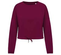 Oversized Crop Sweatshirt Native Spirit Purple L