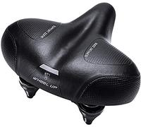 Oversized Extra Wide Most Comfort & Soft Foam Padded Bike Seat Cushion, Universal Fit for Cruiser, Stationary