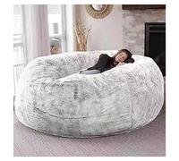 Oversized Faux Fur Bean Bag Chair for Adults - Soft Fluffy Lounge Sofa Cover Cozy & Stylish Furniture for Living Room Perfect for Relaxation & Comfort