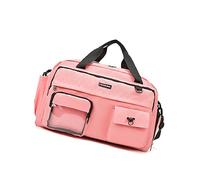 Oversized Fitness Duffle Bag with Wet Dry Separation Shoe Compartment Adjustable Crossbody Strap for Workout Essential Luggage Storage Bag