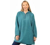 Oversized Fleece Blanket Hoodie for Women - Ultra Soft Quarter-Zip Hooded Wearable Blanket, Cozy Borg Lounge Jacket, Perfect Gift for Her