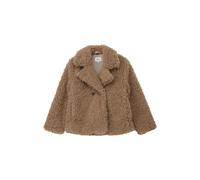 Oversized Fleece Outdoor Jacket with Lapel Collar for Girls s.Oliver Beige 10 years