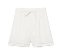 Oversized Fluid Linen Blend Bermuda Shorts, female, Lacoste, Short Shorts, White, XS, Shorts XS