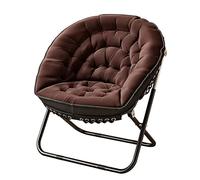 Oversized Folding Saucer Chair - Cozy Indoor Lounge Chair with Durable Carbon Steel Frame - Comfortable Lazy Sofa for Living Room, Office & Relaxation