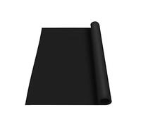 Oversized Heat Resistant Silicone Mat - Anti-Slip Kitchen & Craft Counter Protector - 90x50CM - Ideal for Baking Cooking Crafts and DIY Projects - Black