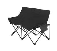 Oversized Heavy Duty Portable Camping ChairDurable Lawn Loveseat with Storage Ideal for Tailgating Fishing Backyard Relaxation & Outdoor Events