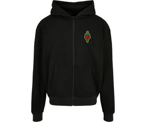 Oversized heavyweight zip-up hoodie Upscale Santa Monica Noir L