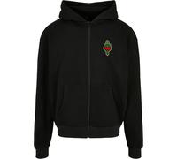 Oversized heavyweight zip-up hoodie Upscale Santa Monica Noir S
