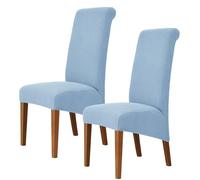 Oversized High Back Stretch Dining Chair Cover, Extra Large Seat Protector for Banquet Hotel Kitchen Ceremony,Sky Blue,