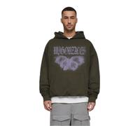 Oversized hooded sweatshirt MJ Gonzales Heavy - Butterfly Illusion Vert XL