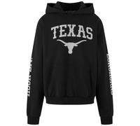 MT Upscale Men's Mt3737-texas Longhorns 25 Oversize Hoody Sweatshirt, Black, XXL