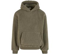Urban Classics Oversized Teddy Hoodie Green L Men