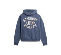 Oversized hoodie with appliqué design for women Superdry Athletic Essentials Bleu L