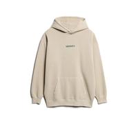 Superdry Micro Logo Graphic Loose Hoodie Beige S Men