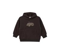 Oversized Hoodie with Reversible Print and Kangaroo Pocket - Fleece Lining Child s.Oliver Marron 6/7 years
