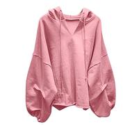 Oversized Hoodie Women Drawstring Hooded Pullover Tops Plus Sized Sweatshirt Lightweight Hoody Blouse Ladies Fashion Sweatshirts Casual Outdoor Tracksuit Loose Fit Hoodies Comfy Loungewear