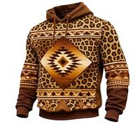 Oversized Hoodies For Men Uk,Southwest Hoodie For Cozy Pullover Fleece Sweatshirt With Geometric Design