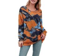 Oversized Jumpers for Women UK Christmas Halloween Winter Long Sleeve Tops Cat Graphic Knitted Long Sweaters Crew Neck Loose Hippy Clothes Boho Vintage Pullover Autumn Warm Xmas Ladies Jumpers