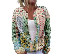 Oversized Jumpers for Women UK Women's Sweatshirts Sweaters Open Front Cardigan Chunky Long Sleeve Plus Size Button Up Fall Trendy Blouse Mens Sweaters and Pullovers with Pockets (Green,S)