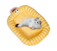 Oversized Kitten Bed - Non Slip Cat Cave | 60x45cm Cat Tent for Bedroom Comfort, Soft Cotton Material Pet Bed, Pets Pad Cushion, Pet Shelter Sleeping Area for Daily Animal Rest