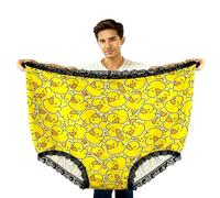 Oversized Knickers Panties Present Gift for Women Novelty Big Knickers Funny Joke Prank Underwear Briefs Novelty Undies Mama Momma Heart Print Knickers Plus Size Ladies Undies for Party