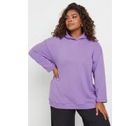 Yours Curve Oversized Hoodie - Women's - Plus Size Curve Purple