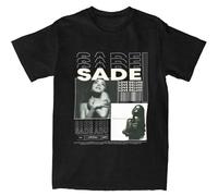 Oversized Men T Shirt-Sades-Adus-Album Men T Shirts-Singer-sades-Hip-Hop-Tshirt Black