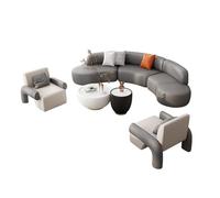 Oversized Modern Sofa Set PetFriendly Waterproof Leather Sectionals for Living Room Durable Larch Wood Frame HighDensity Foam Comfort Stylish & Functional Furniture