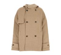 Oversized Peacoat, female, JW Anderson, Double-Breasted Coats, Beige, S, Coats S