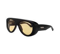 Bottega Veneta BV1362S 005 Unisex Sunglasses Injected Black Orange Pilot