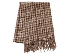 Oversized Plaid Scarf for Women Men, Faux Wool Warm Winter Wrap, 200x65cm | for Soft Polyester Cashmere Feel, Classic Check Pattern, Oversized 200x65cm, Unisex For Couples