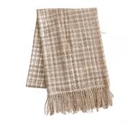 Oversized Plaid Scarf for Women Men, Faux Wool Warm Winter Wrap, 200x65cm | for Soft Polyester Cashmere Feel, Classic Check Pattern, Oversized 200x65cm, Unisex For Couples