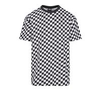 Oversized plaid T-shirt Urban Classics Noir M