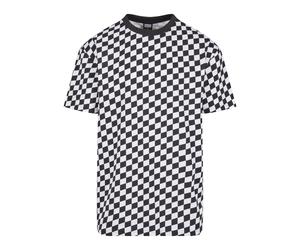 Oversized plaid T-shirt Urban Classics Noir M