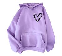 Oversized Plus Size Hoodie, Women's Casual Sweatshirt & Fleece Jumper - Long Sleeves, Quarter Zip