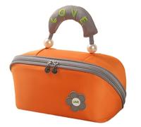 Oversized Portable Cosmetic Bag Practical Polyester Toiletry Organizers for Daily Use Travel Essential Stylish Water Resistant Makeup Case