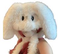 Oversized Puppy Hat New Year Winter Party Decorations Festive Stage Shows Furry Ear Cute Oversized Hats Headdress Puppy Hat