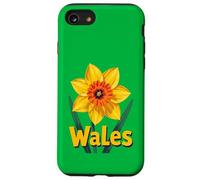Oversized Retro Daffodil Graphic Welsh Pride Case for iPhone SE (2020) / 7/8