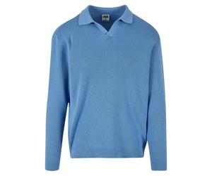 Oversized ribbed long sleeve sweater Urban Classics Bleu 2XL